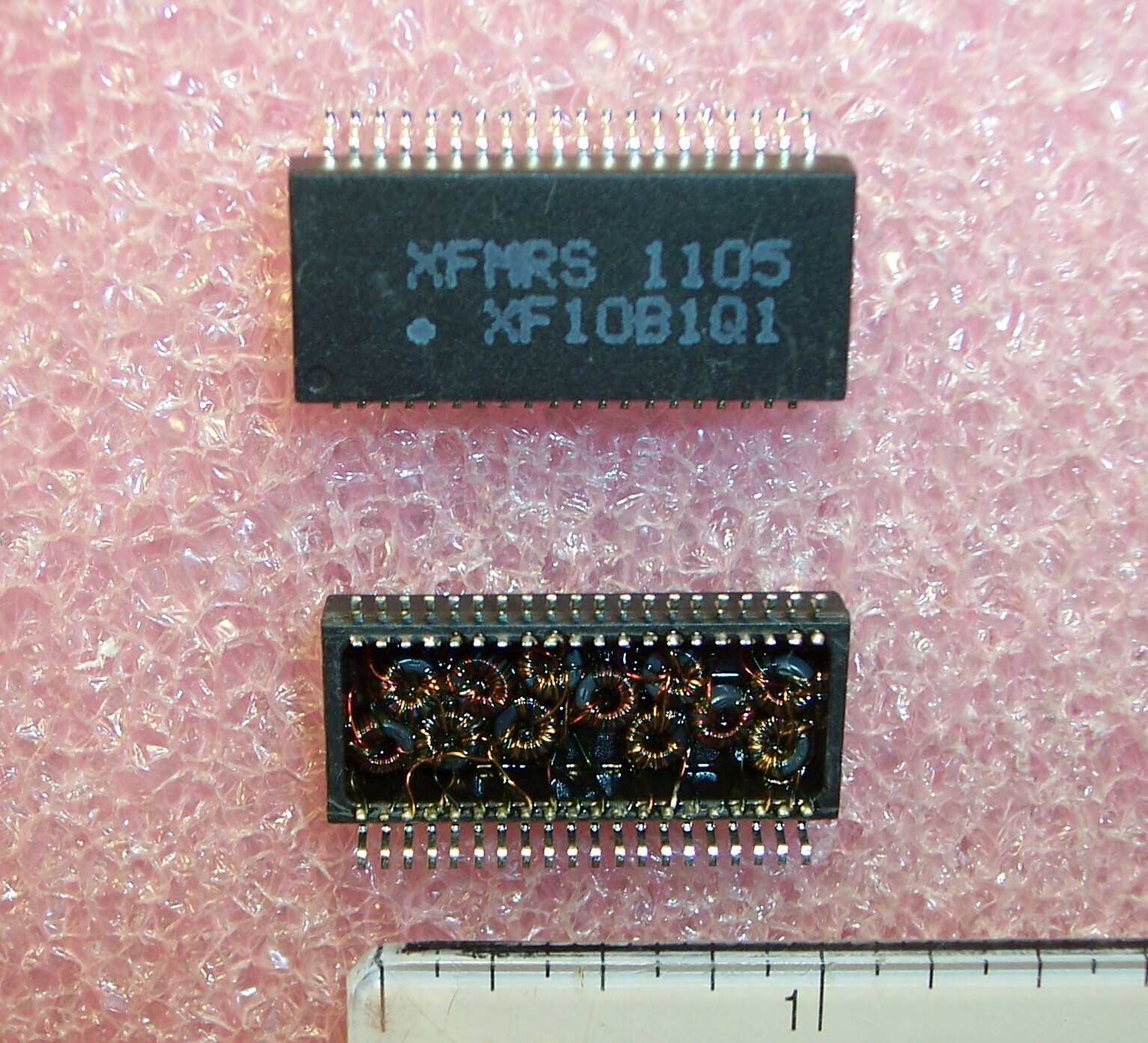 QTY (10) XF10B1Q1 XFMRS INC SMD-40 140uH 10BASE-T LAN TRANSFORMER MODULE ROHS