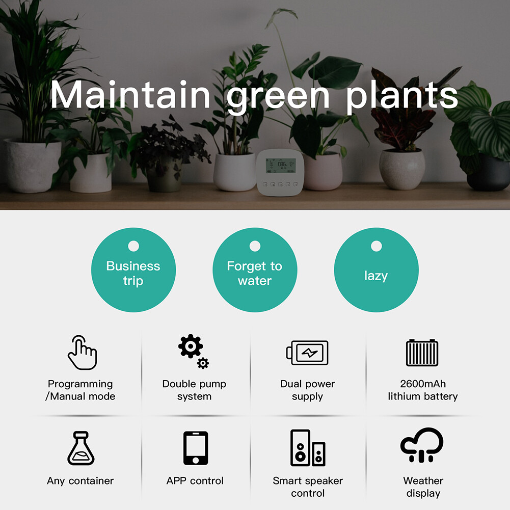 MOES WiFi Smart Automatic Drip Irrigation Watering System Timer Alex Google APP