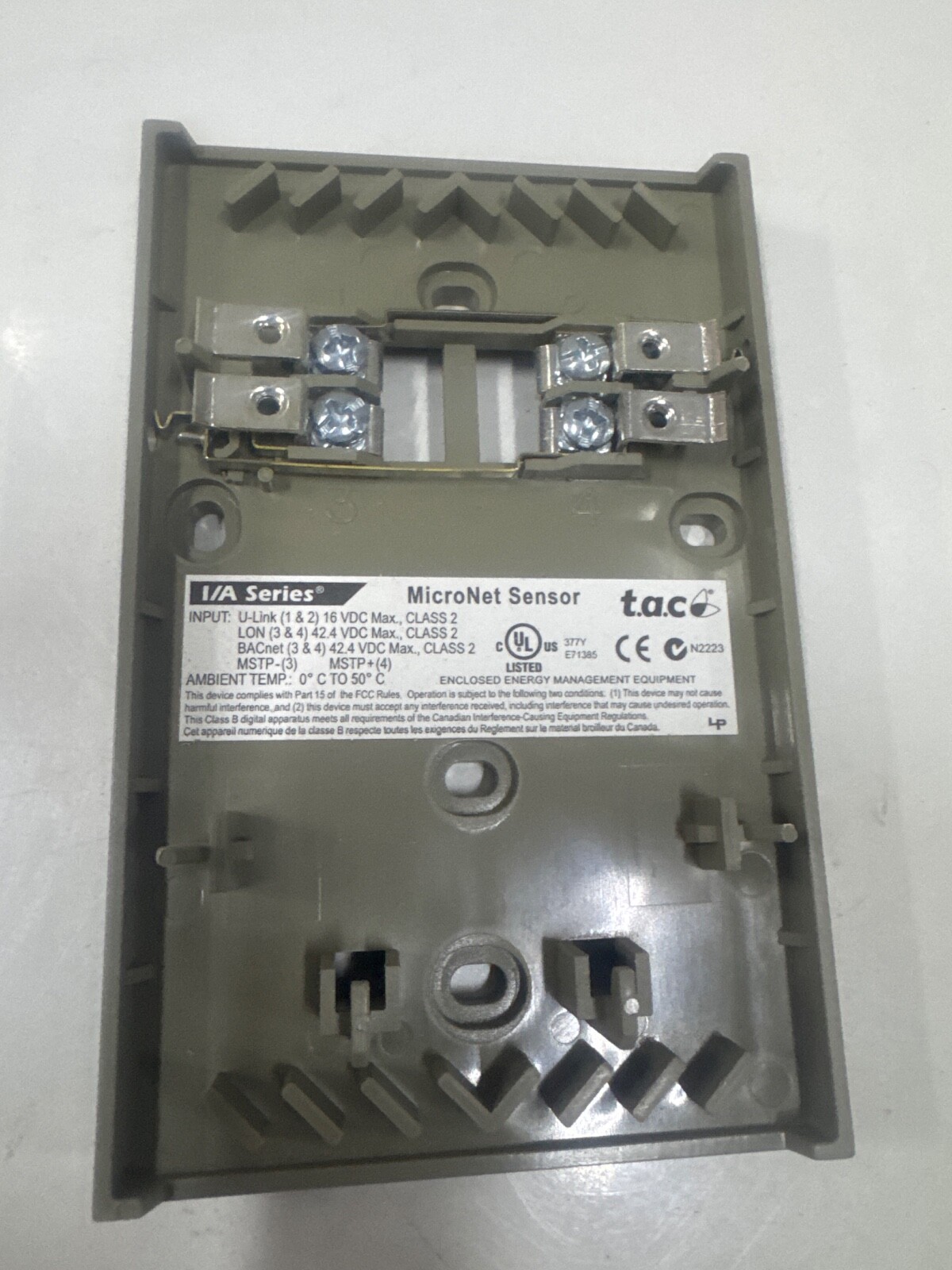 T.A.C MN-S3 MICRONET TEMPERATURE SENSOR