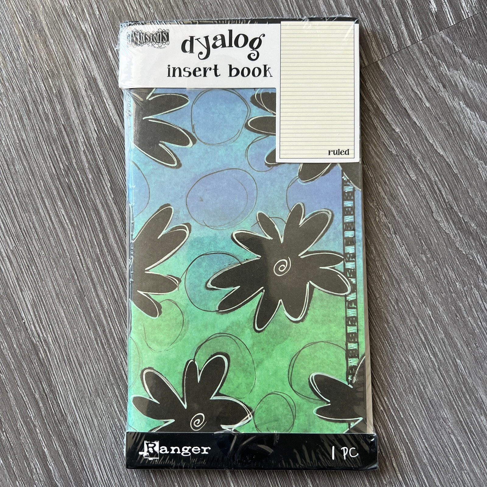 Dylusions Dyalog Insert Book Ruled Floral Sealed Dyan Reaveley