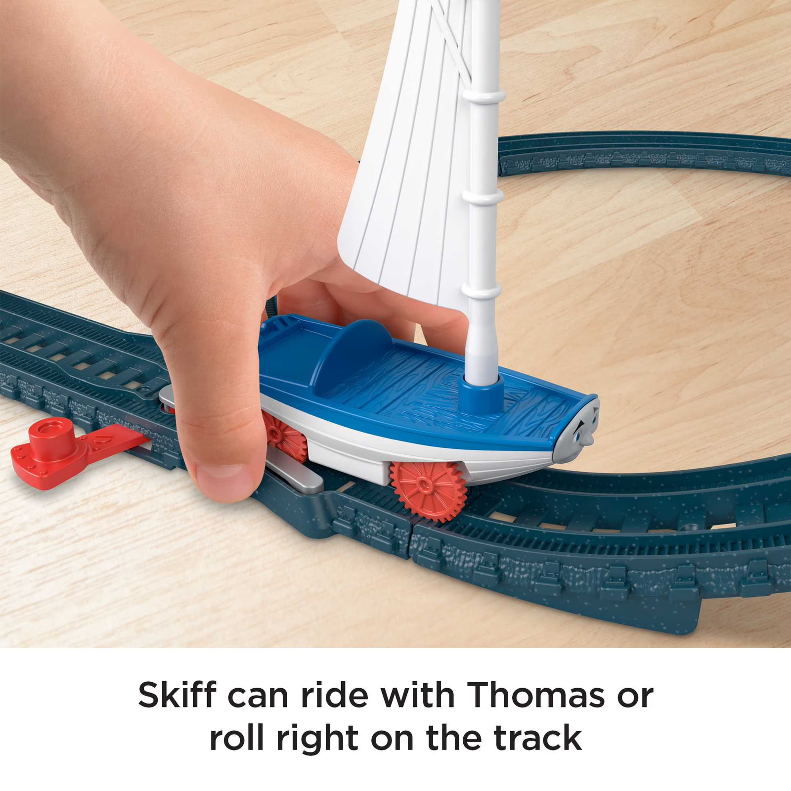 Toy Train Set with Motorized Engine