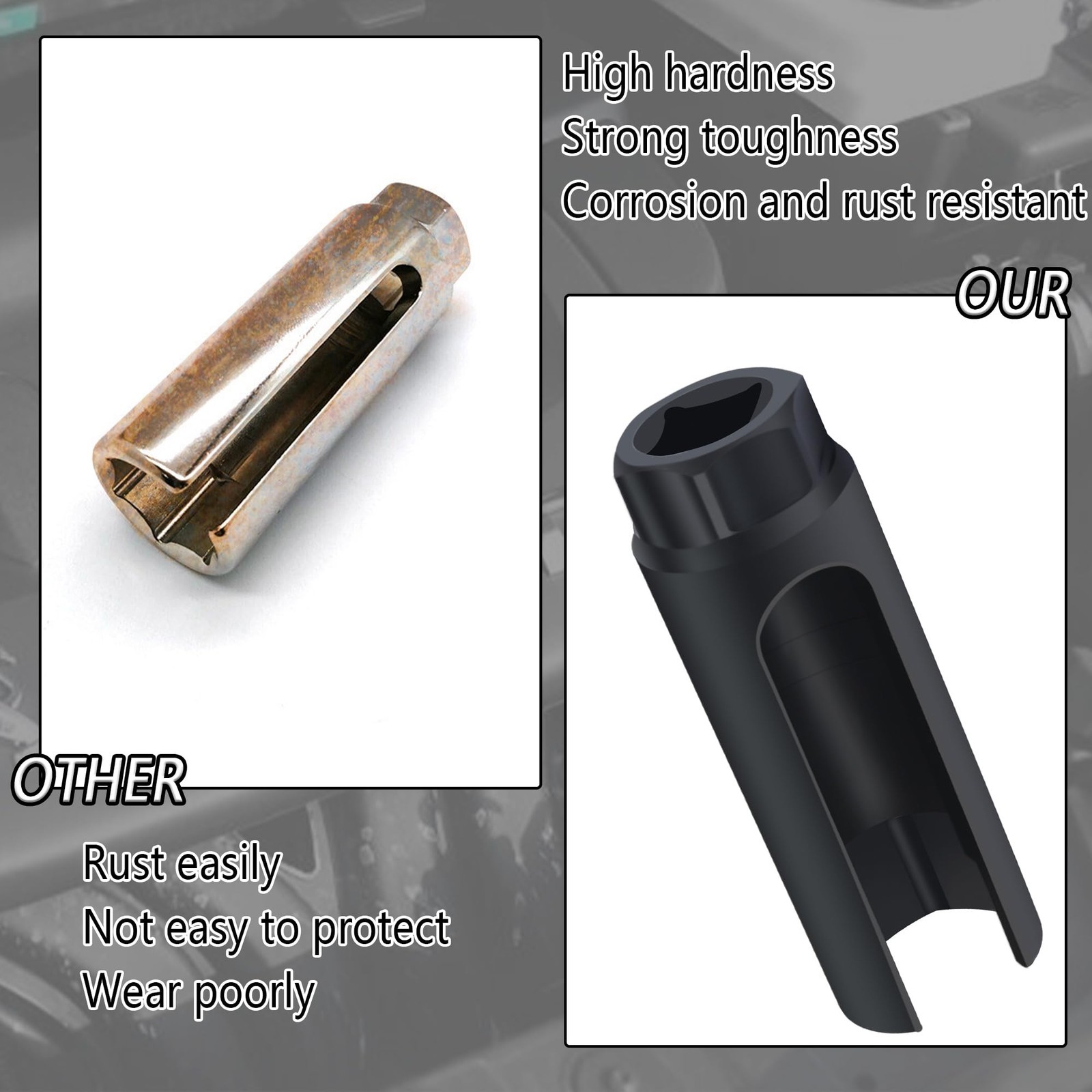 Oxygen Sensor Socket,7/8 inch O2 Socket for Automotive Replacement Big