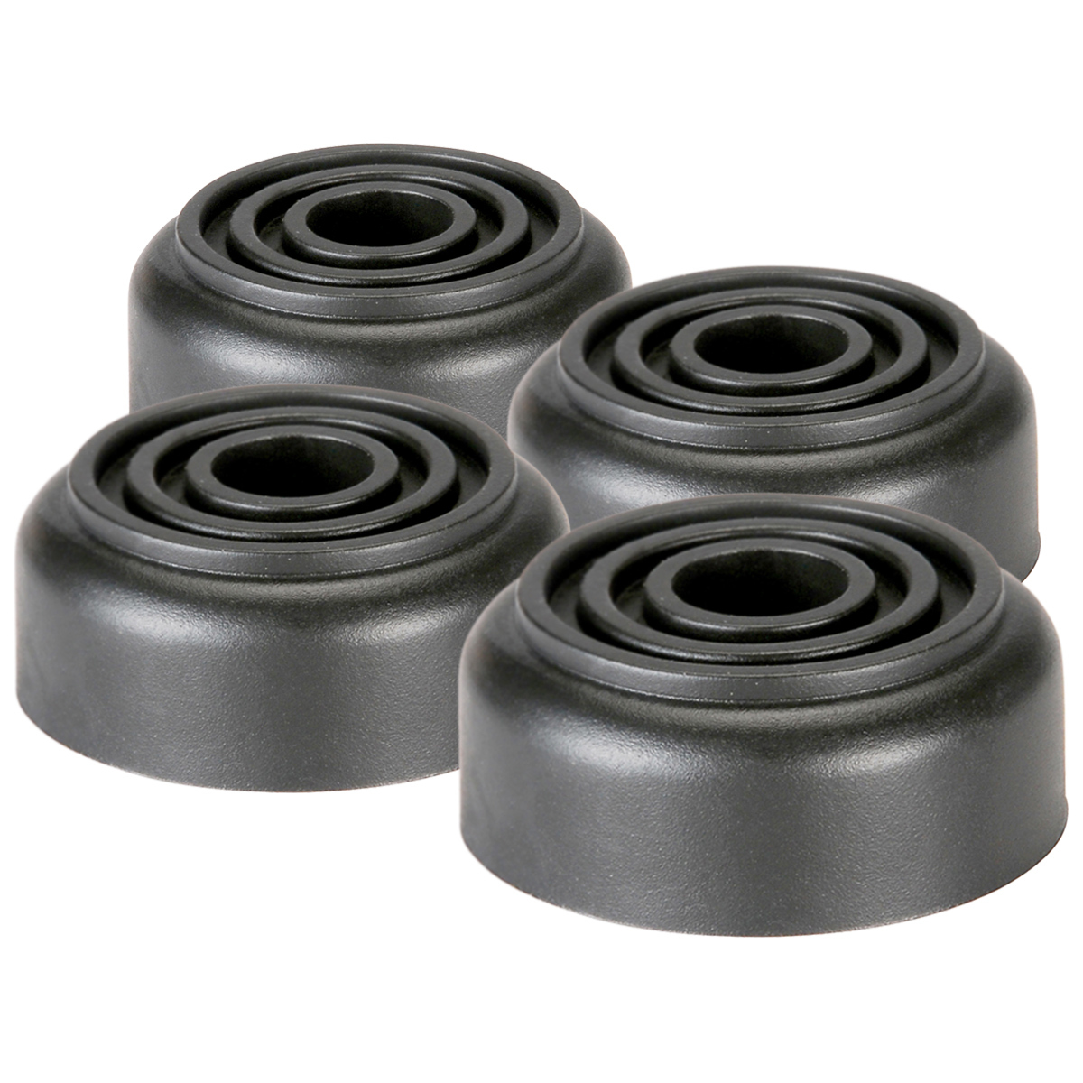 Four Pack Penn Elcom F1558 Rubber Cabinet Foot 1.5" Dia. x 0.625" H Heavy-duty