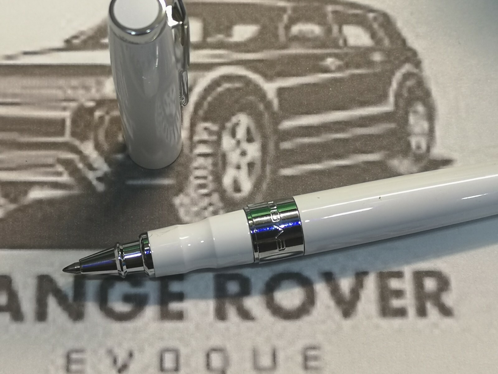RANGE ROVER EVOQUE Collection Roller Ball point Pen New Genuine Black & Blue ink
