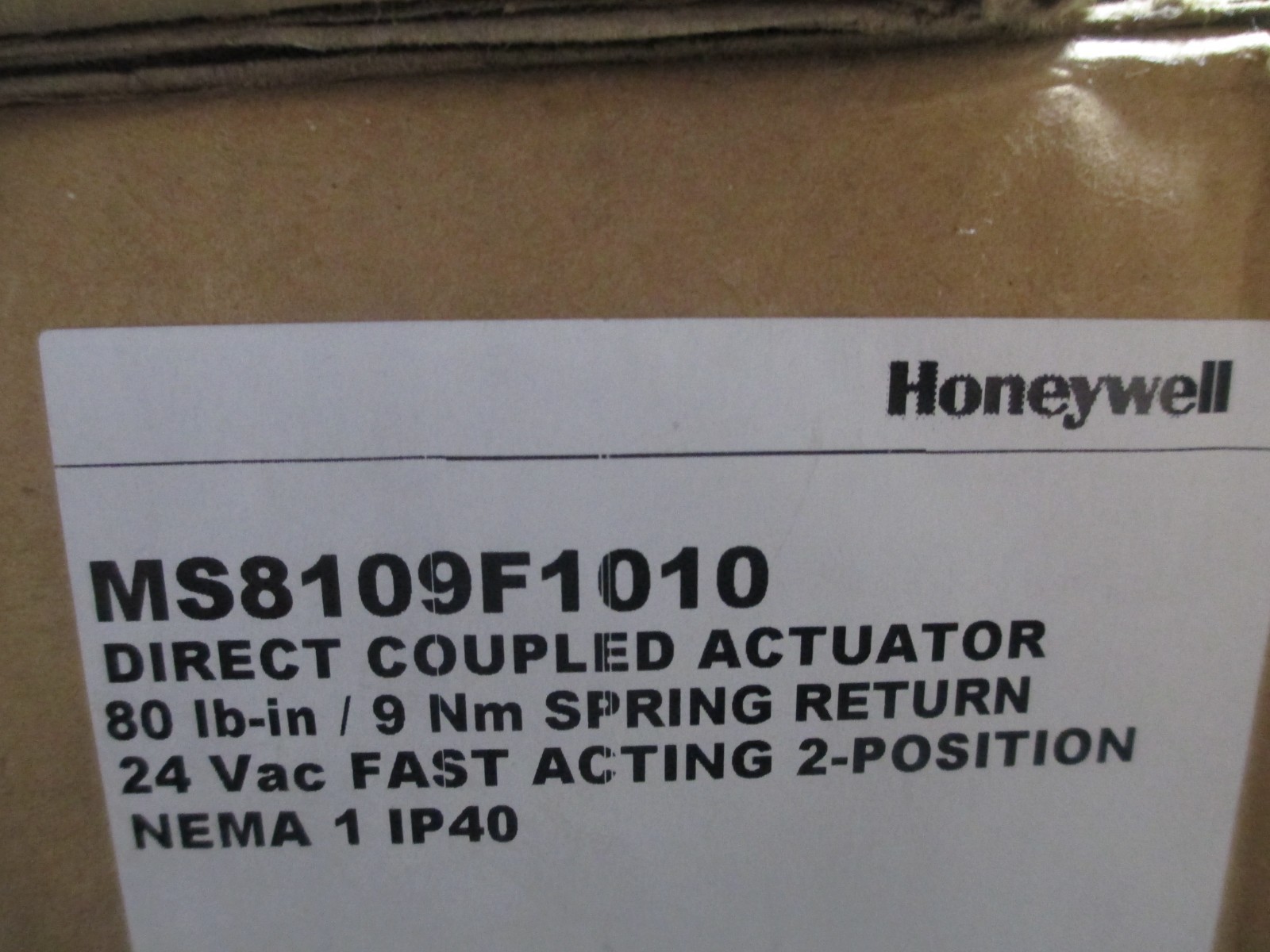 Honeywell MS8109F1010 Actuator NEW!