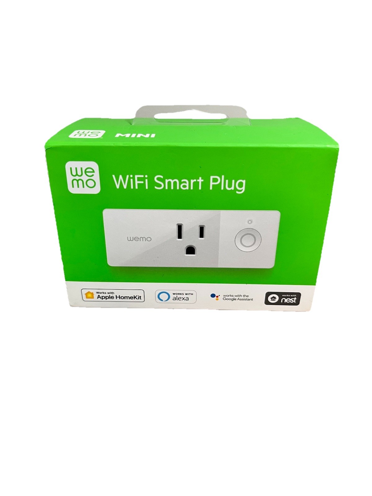 WeMo WiFi Enabled Mini Smart Plug - White (F7C063) Brand New Factory Sealed