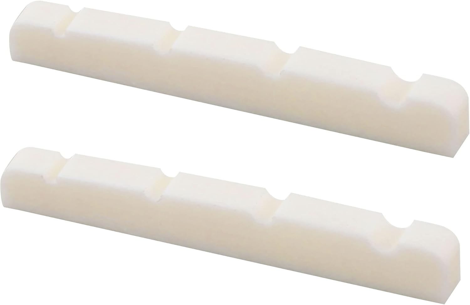 Basic 38mm Flat Bottom Bone Slotted Bass Nut for 4 String Bass Guitar, 38 * 3...