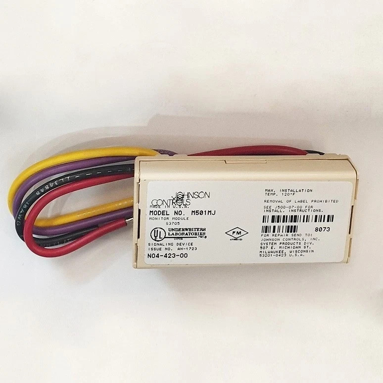 JOHNSON CONTROLS M501MJ ADDRESSABLE INTELLIGENT MINI MONITOR MODULE!NIB