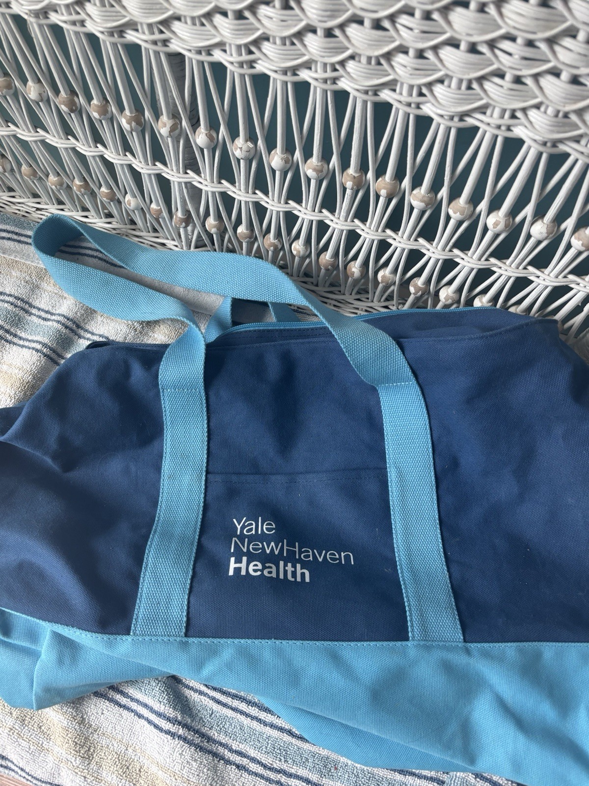 Canvas Carry All Bag Yale New Haven Hospital Logo 21x12
