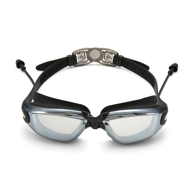 Swimming Silicone Waterproof Anti-fog UV Swimming Sports Glasses With Earplug