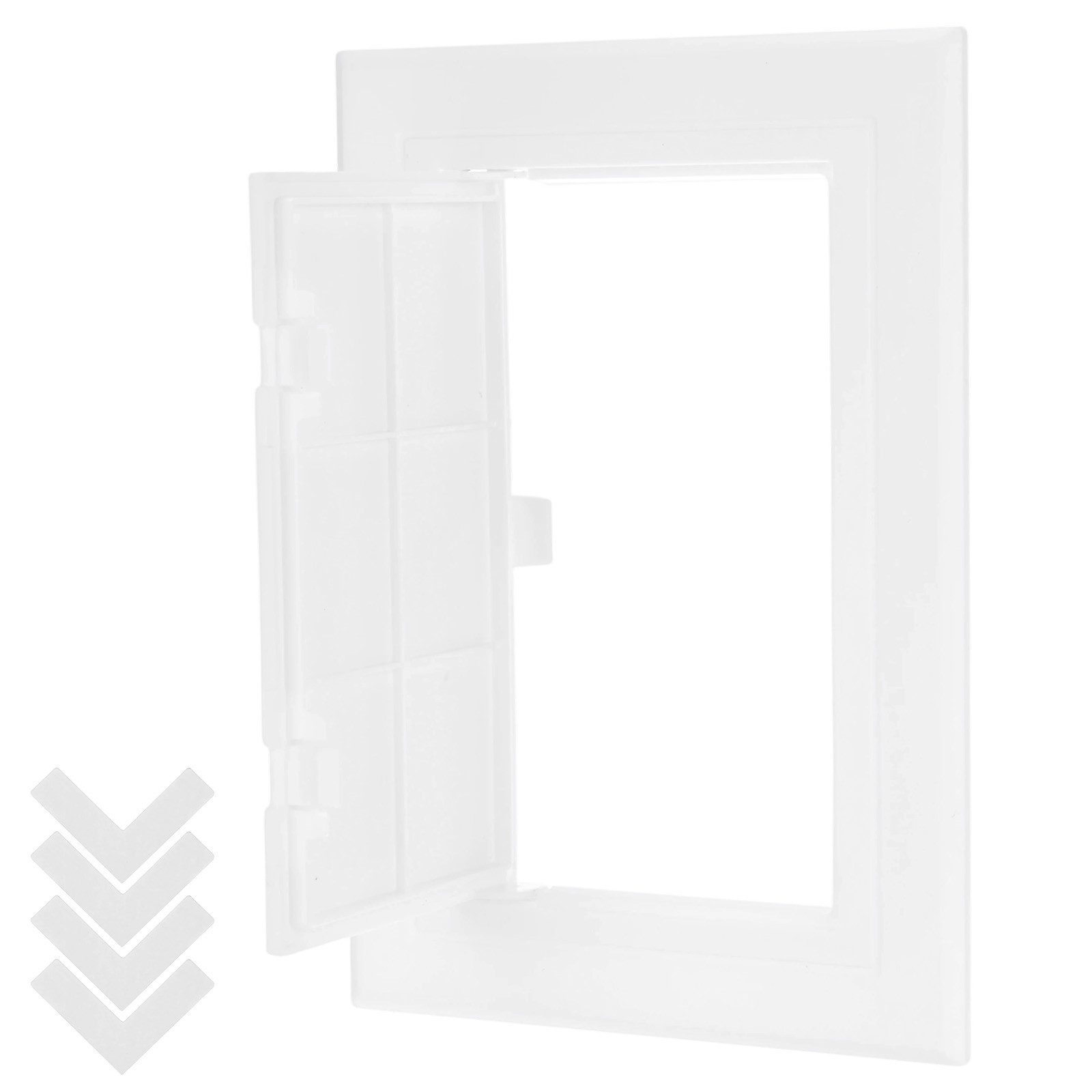 1-Pack Access Panel for Drywall, 3.7x6 Inch Plastic Self Adhesive Cover [White]