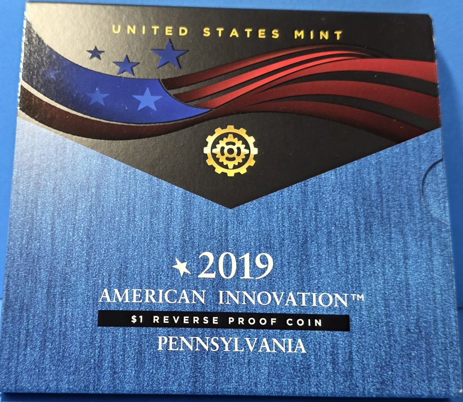 2019 S American Innovation Pennsylvania $1 Reverse Proof Coin - Polio Vaccine