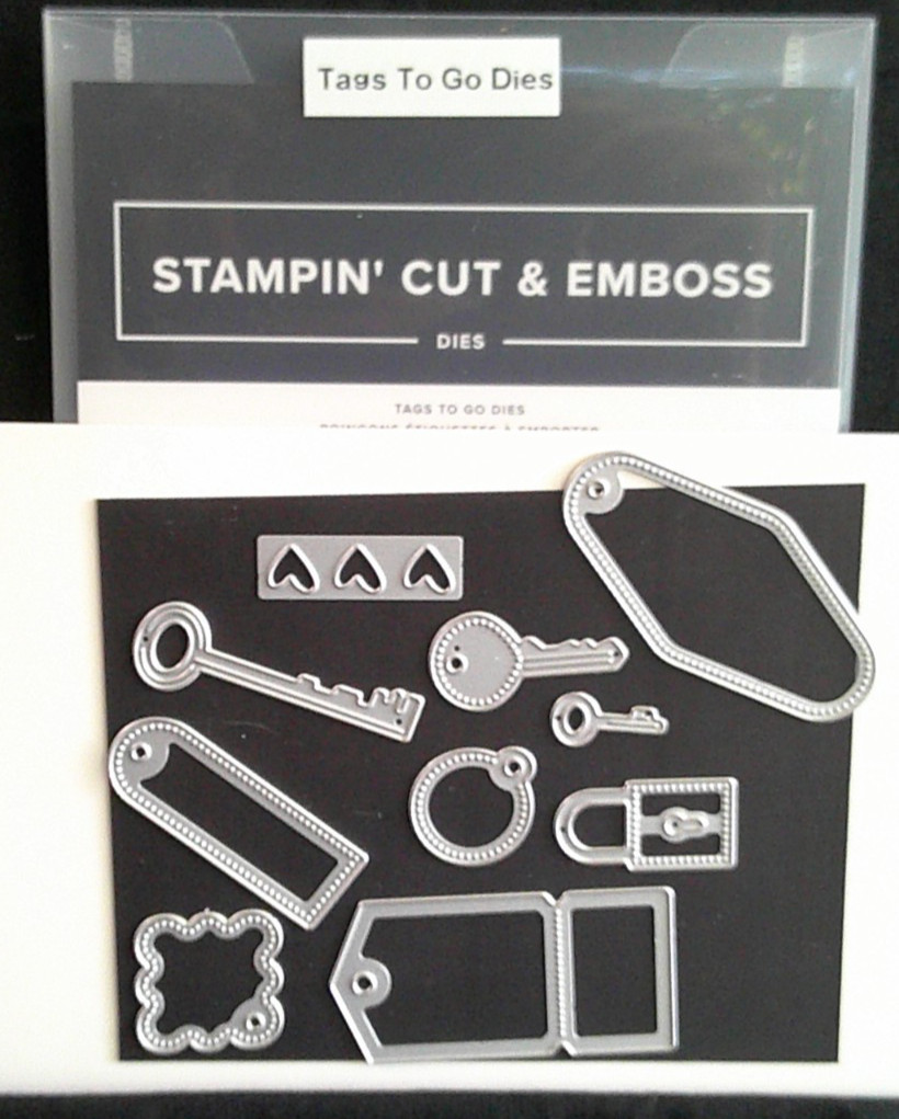 Stampin' Up! Tags to Go Dies, retired, used
