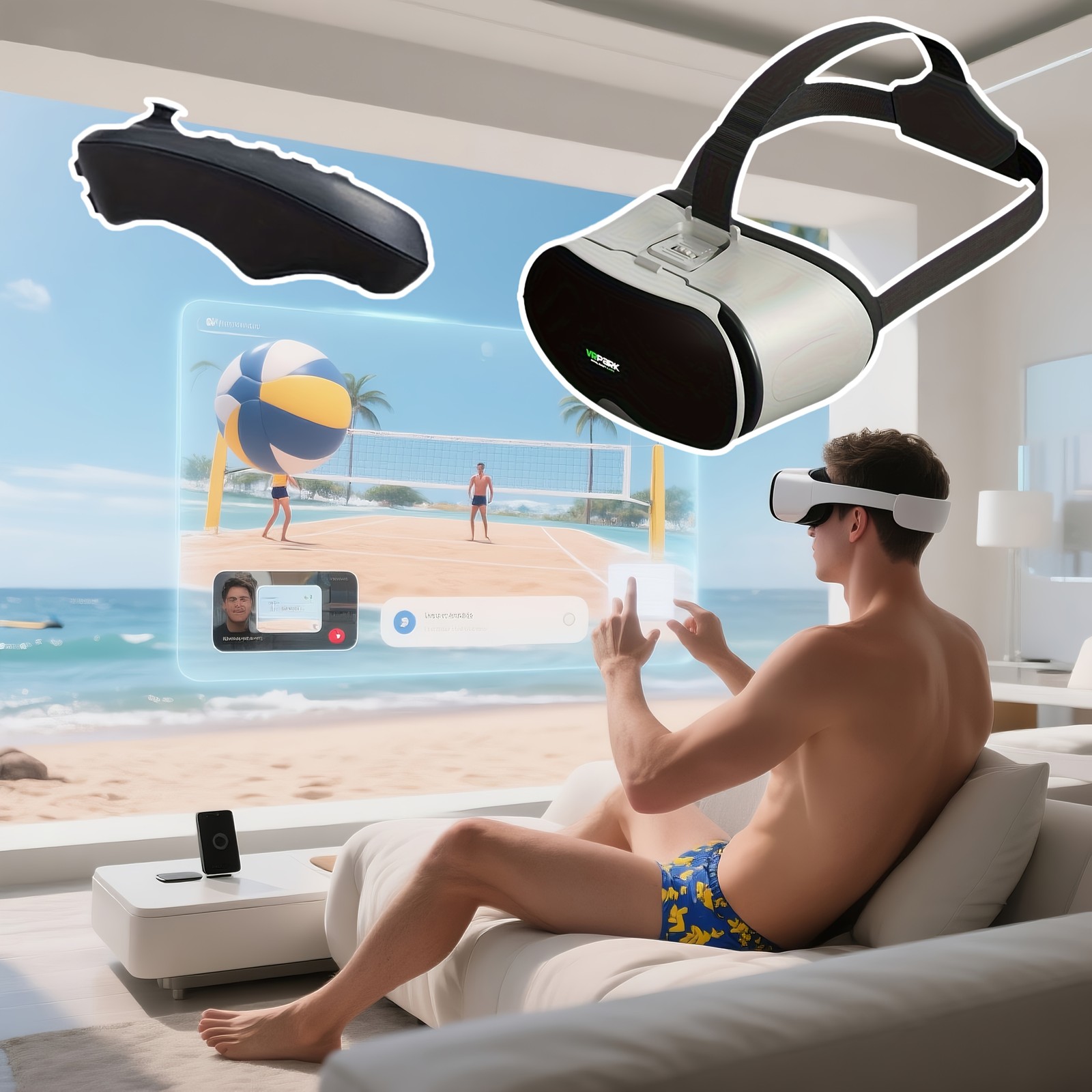 Affordable & High-Quality VR Glasses with Adjustable Head Strap, Premium Build