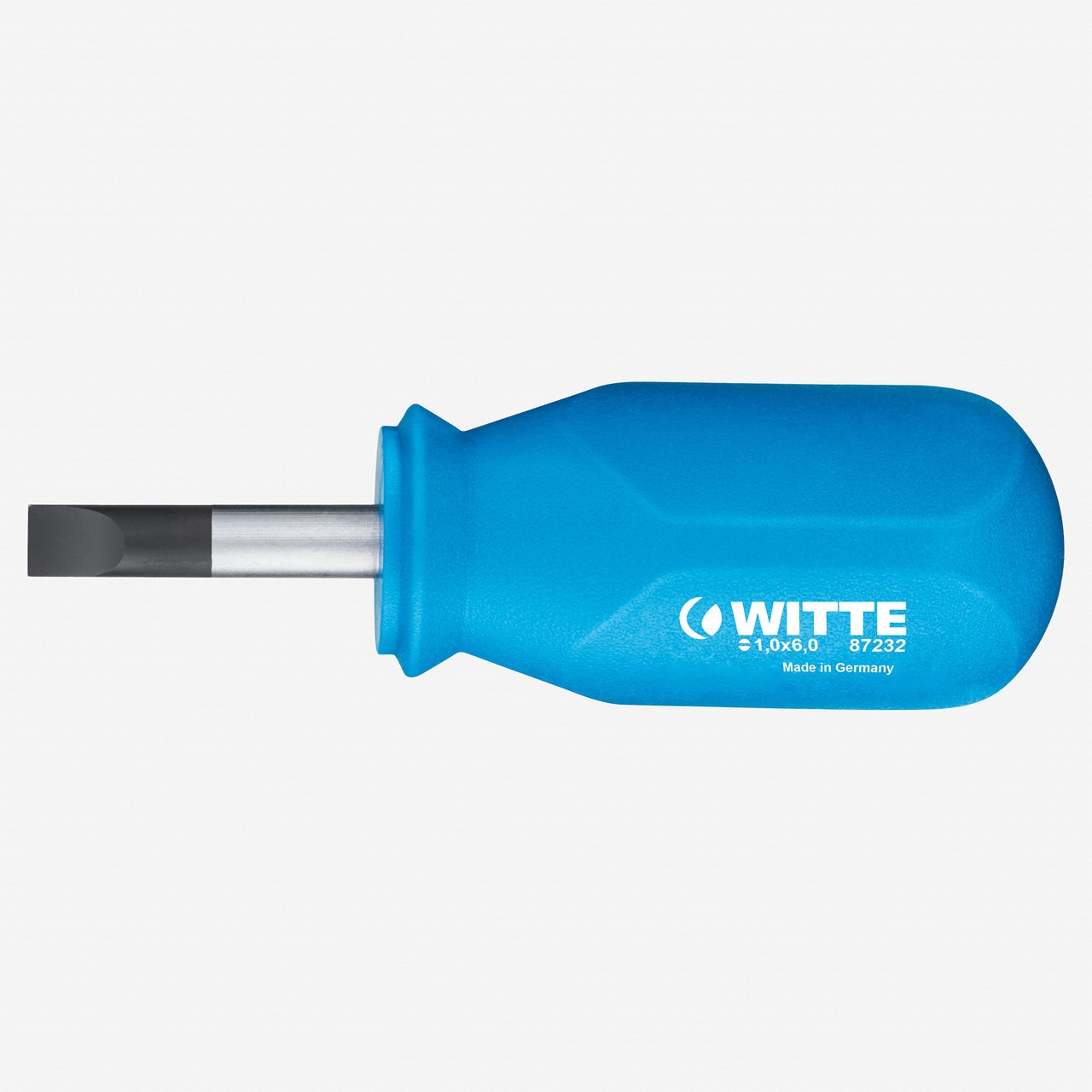 Witte Pro Slotted Stubby Screwdriver, 4.5 x 25mm