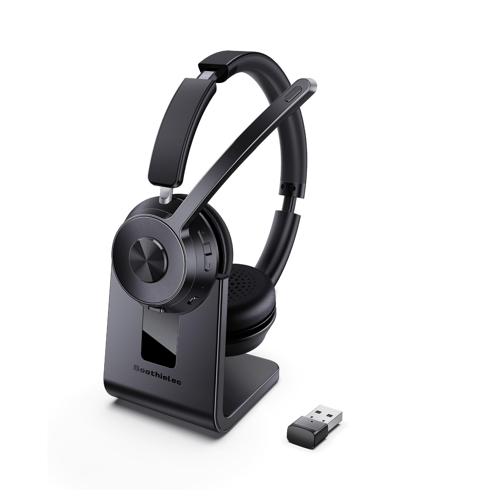 (Upgraded Version) Wireless Headset, Bluetooth Headset w/Noise Cancelling Mic