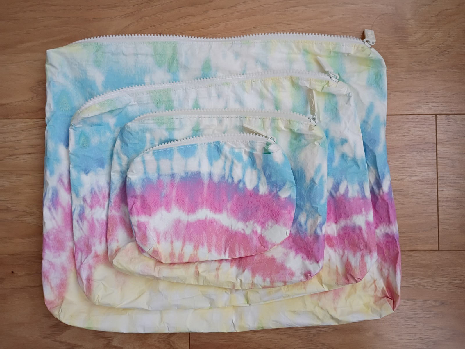 Aloha Collection x Tiare Hawaii Splash Proof Pouch retired set Pastel Tie Dye