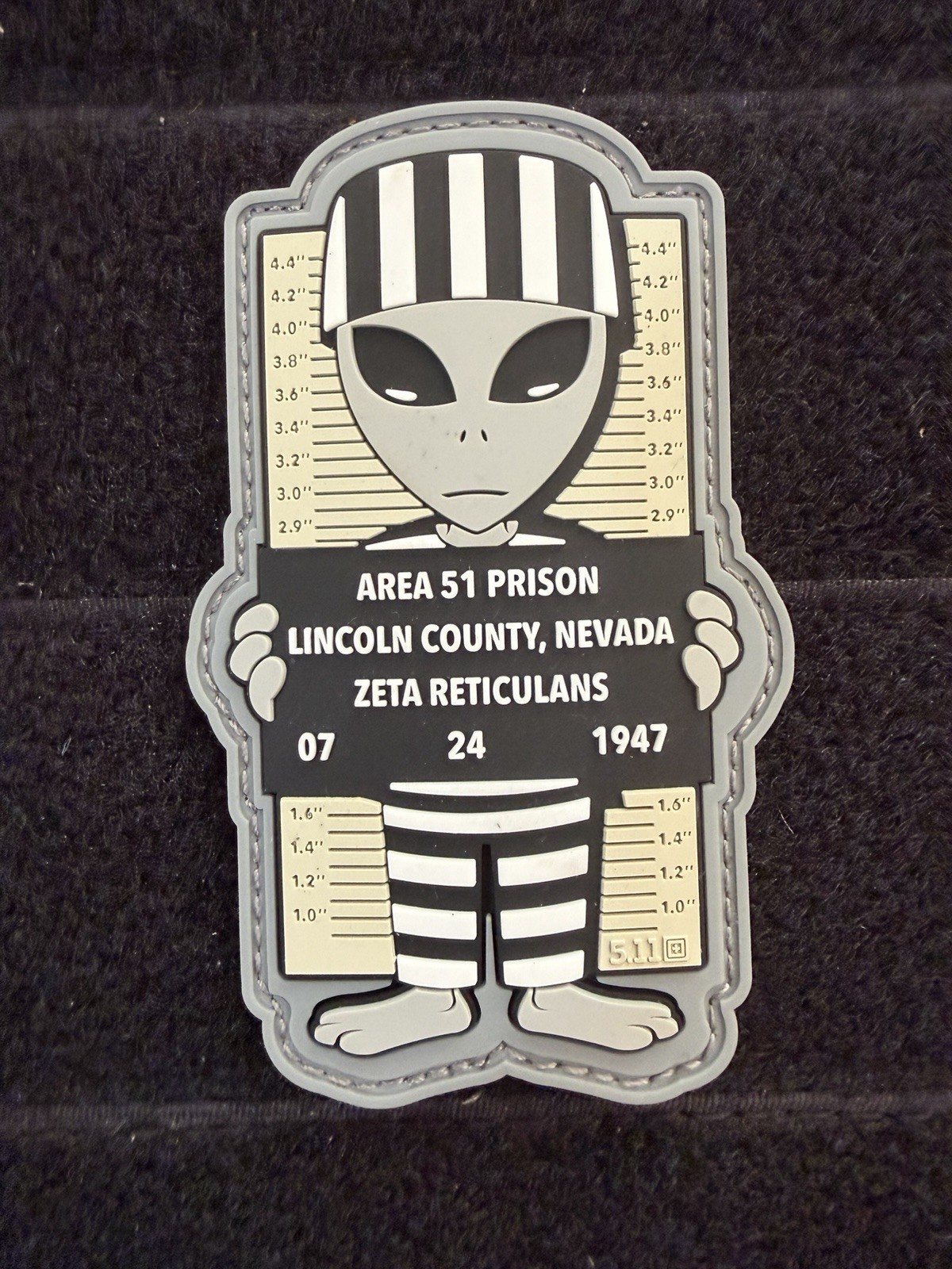 5.11 Tactical Prisoner Alien "Mystery Aliens Series” PVC Morale Patch