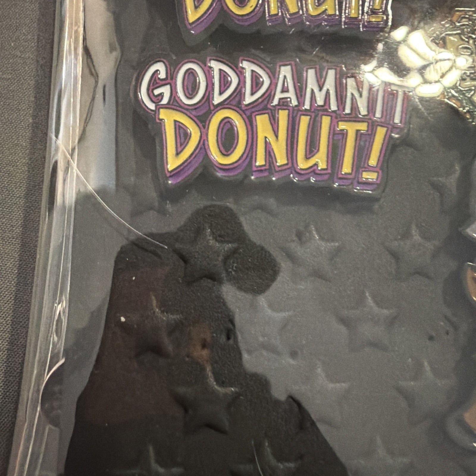 Dungeon Crawler Carl “Goddamnit Donut" Enamel Pin – Foam Brain Games – New!