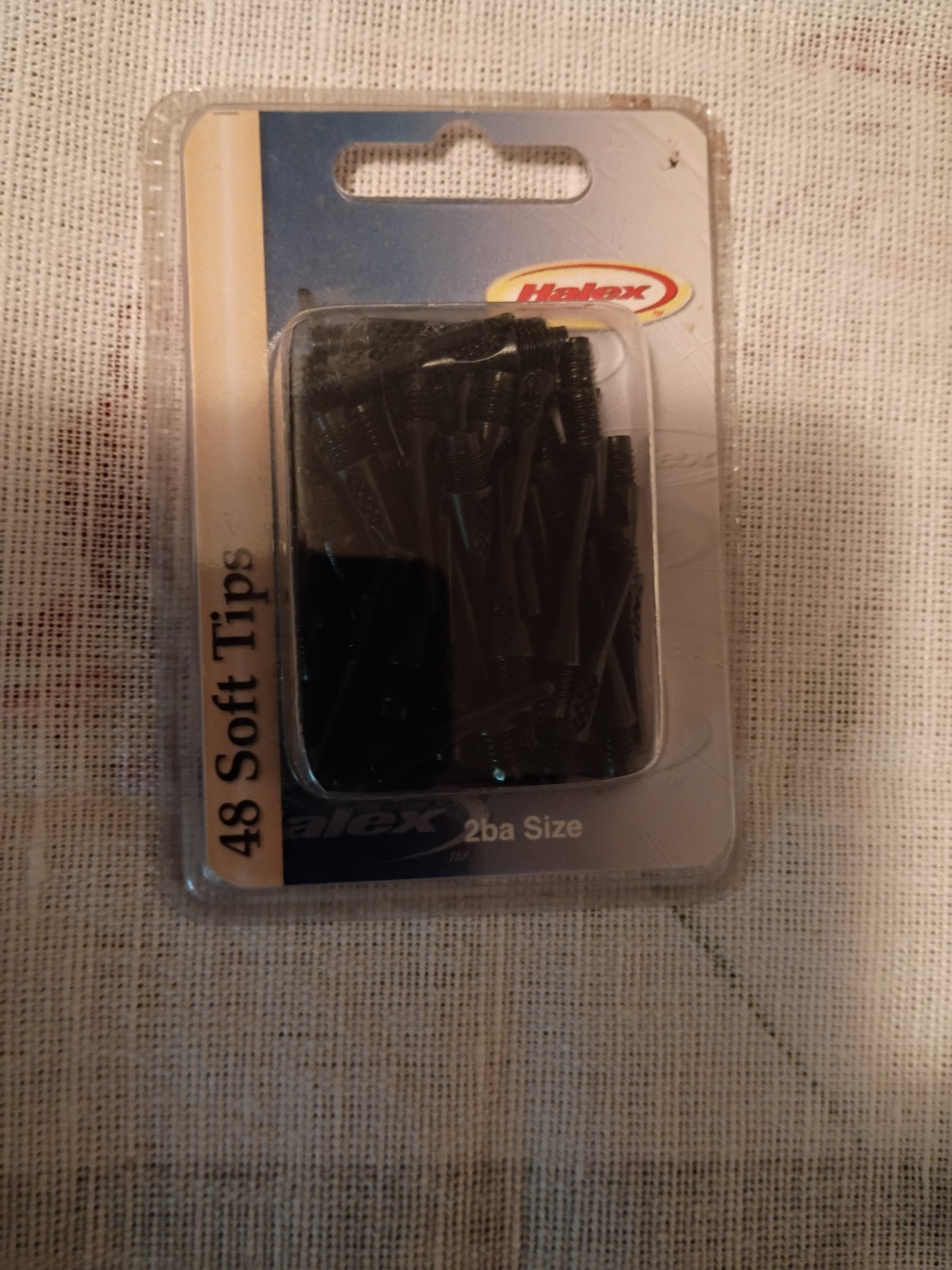 Halex 48 Soft Tips 2BA Size Soft Dart Tips - Black