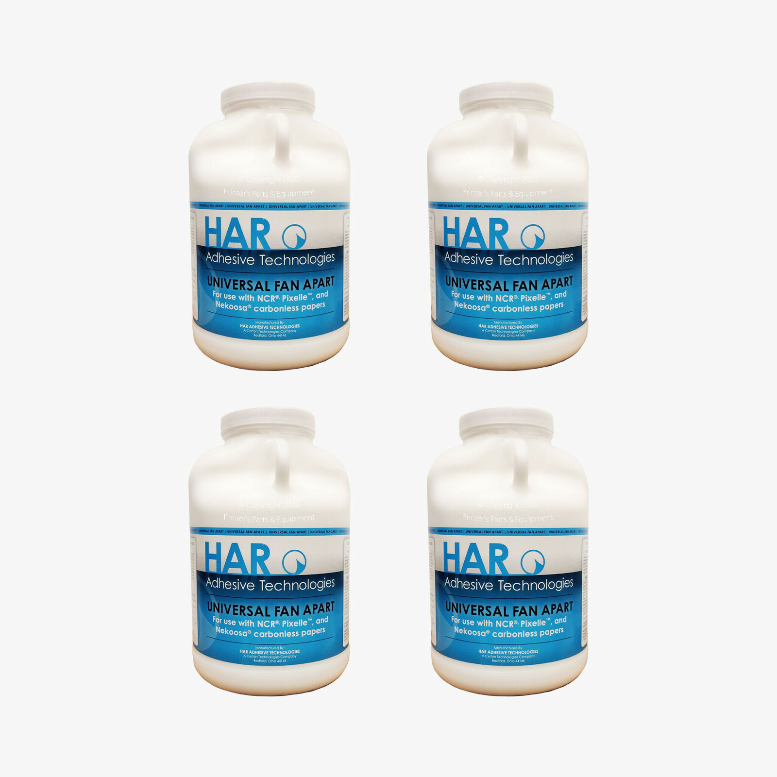 HAR Universal Fan Apart NCR Glue For Carbonless Papers 4 Gallons / Case