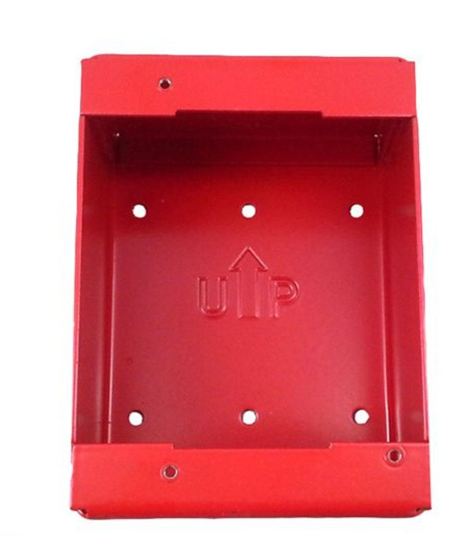 Siemens SB-5R Fire Alarm Enclosure 310-019860 Metal Surface Back Box Red P10