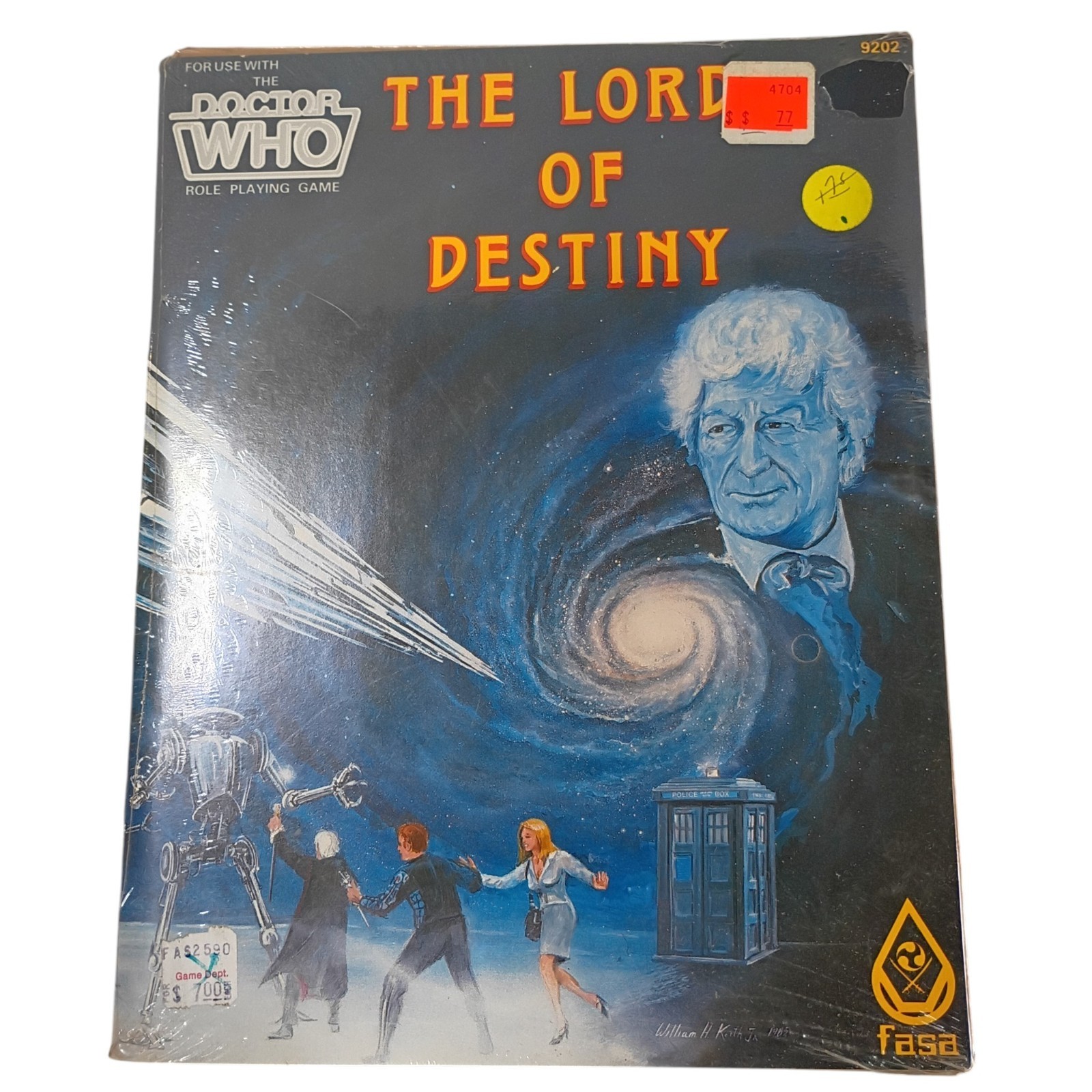 NOS Vintage 1985 DOCTOR WHO The Lords of Destiny FASA RPG 9202