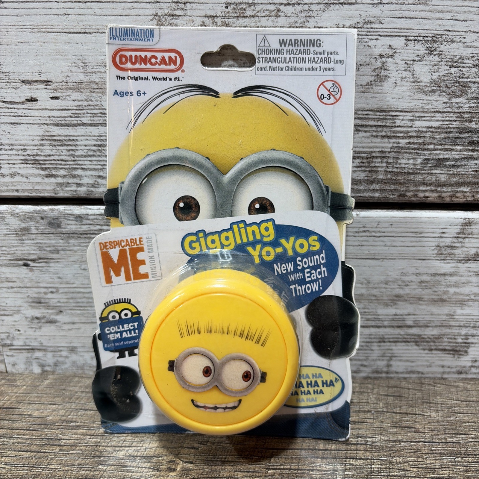 Collectible Minion DUNCAN Despicable Me Giggling Yo-Yos W/ Sound Affect 2014 New