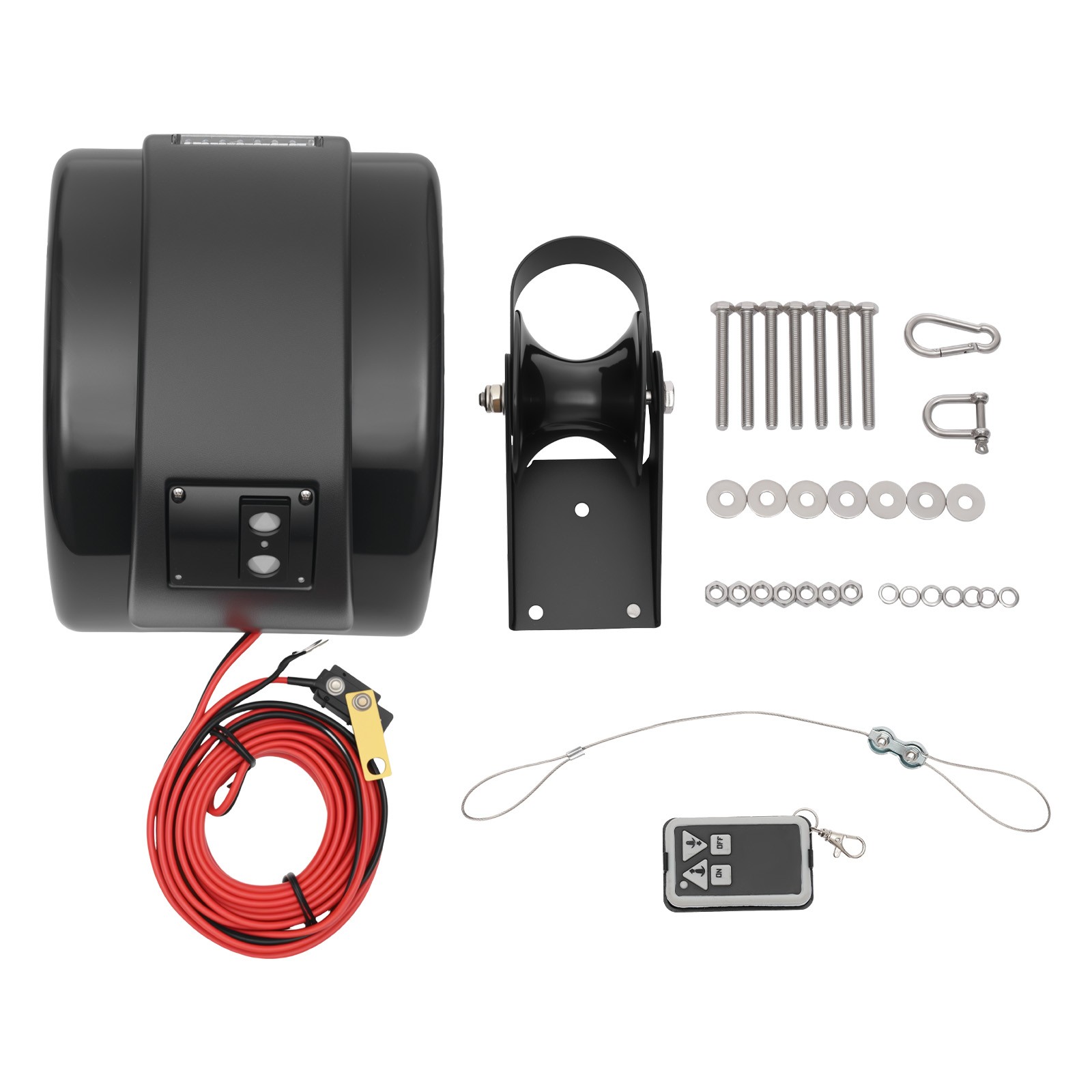 Electric Anchor Winch W/ Remote Control Kit Boat Marine Winch 45LBS