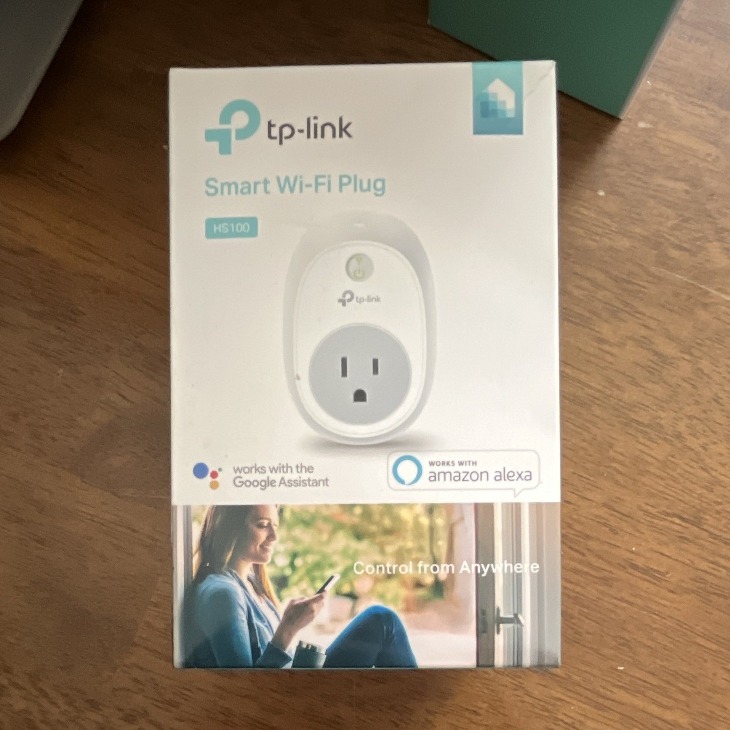 TP-LINK HS100 Smart Wi-Fi Plug, Works with Alexa/Google, Indoor, White