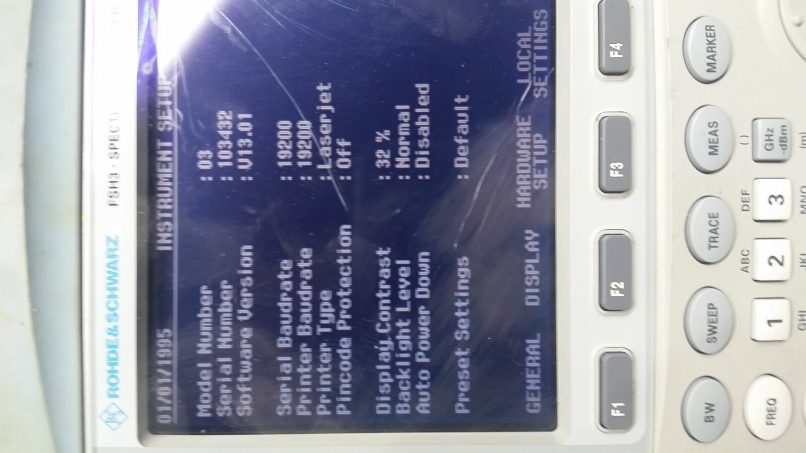 Rohde & Schwarz FSH3 Spectrum Analyzer 100 kHz 3 GHz