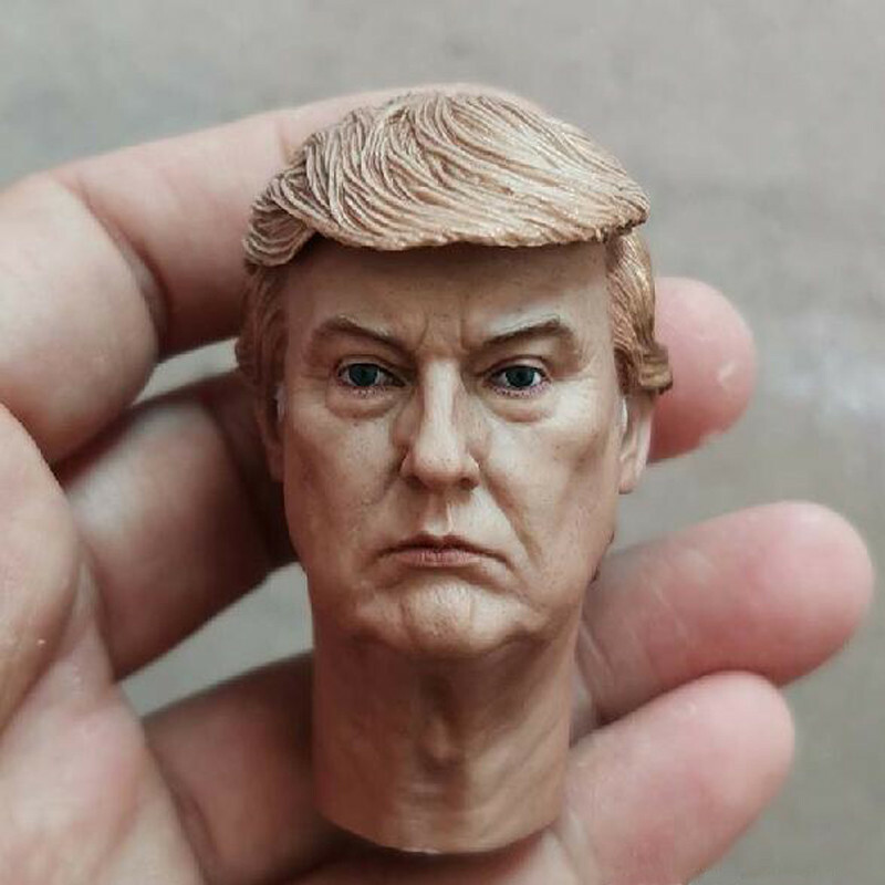 Delicate Painting 1/6 Scale Politicians President Of The USA Head Sculpt Fit 12"