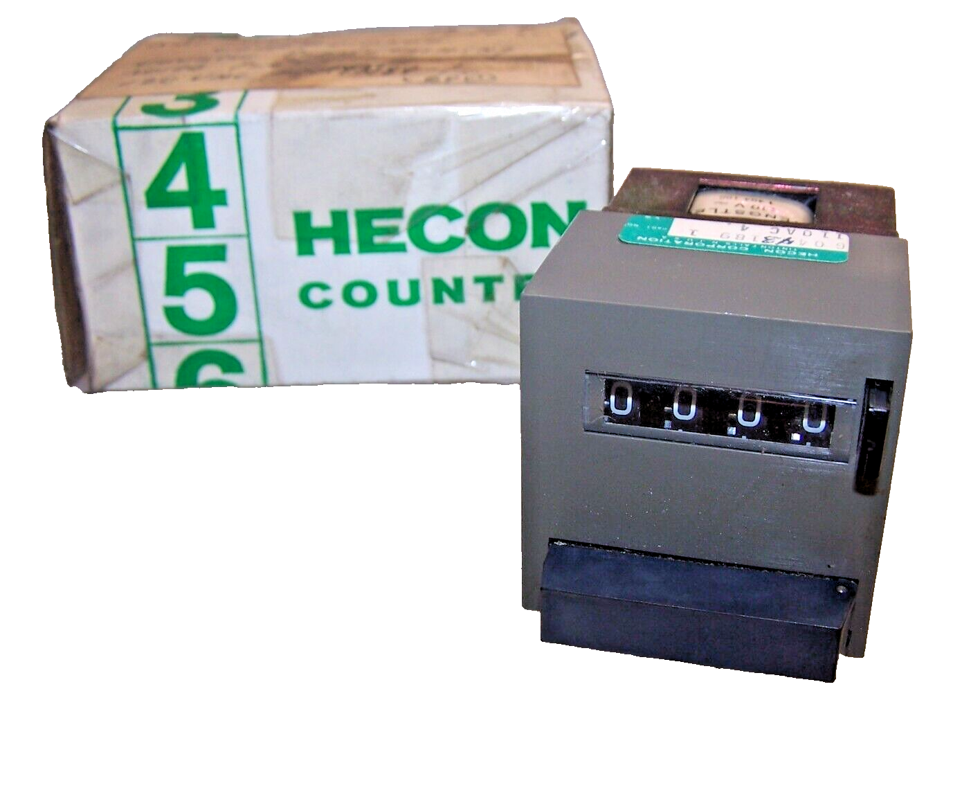 NEW HECON 4 DIGIT COUNTER MODULE 110 VAC G0443189