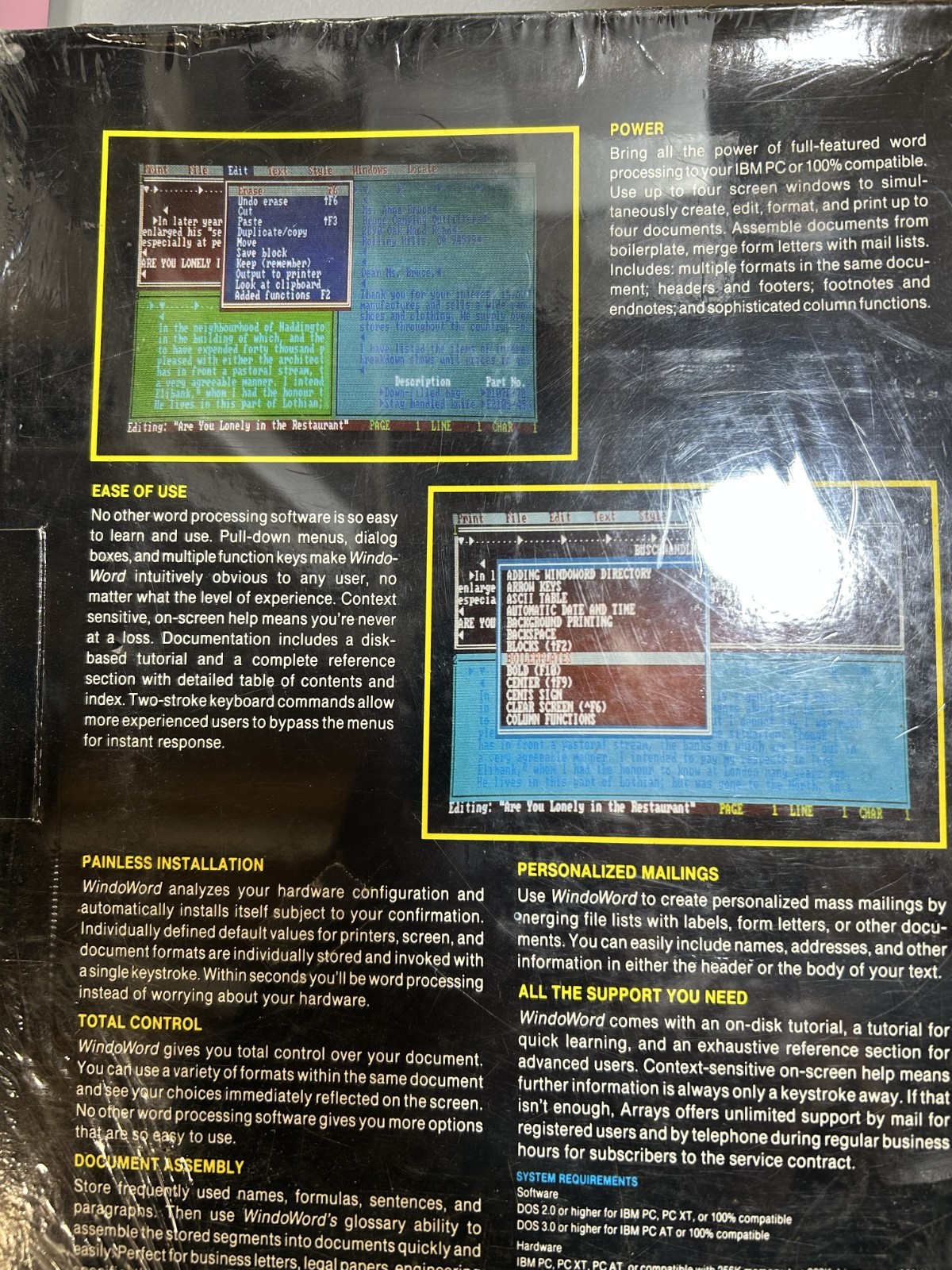 WindowWord w/Software New in Box