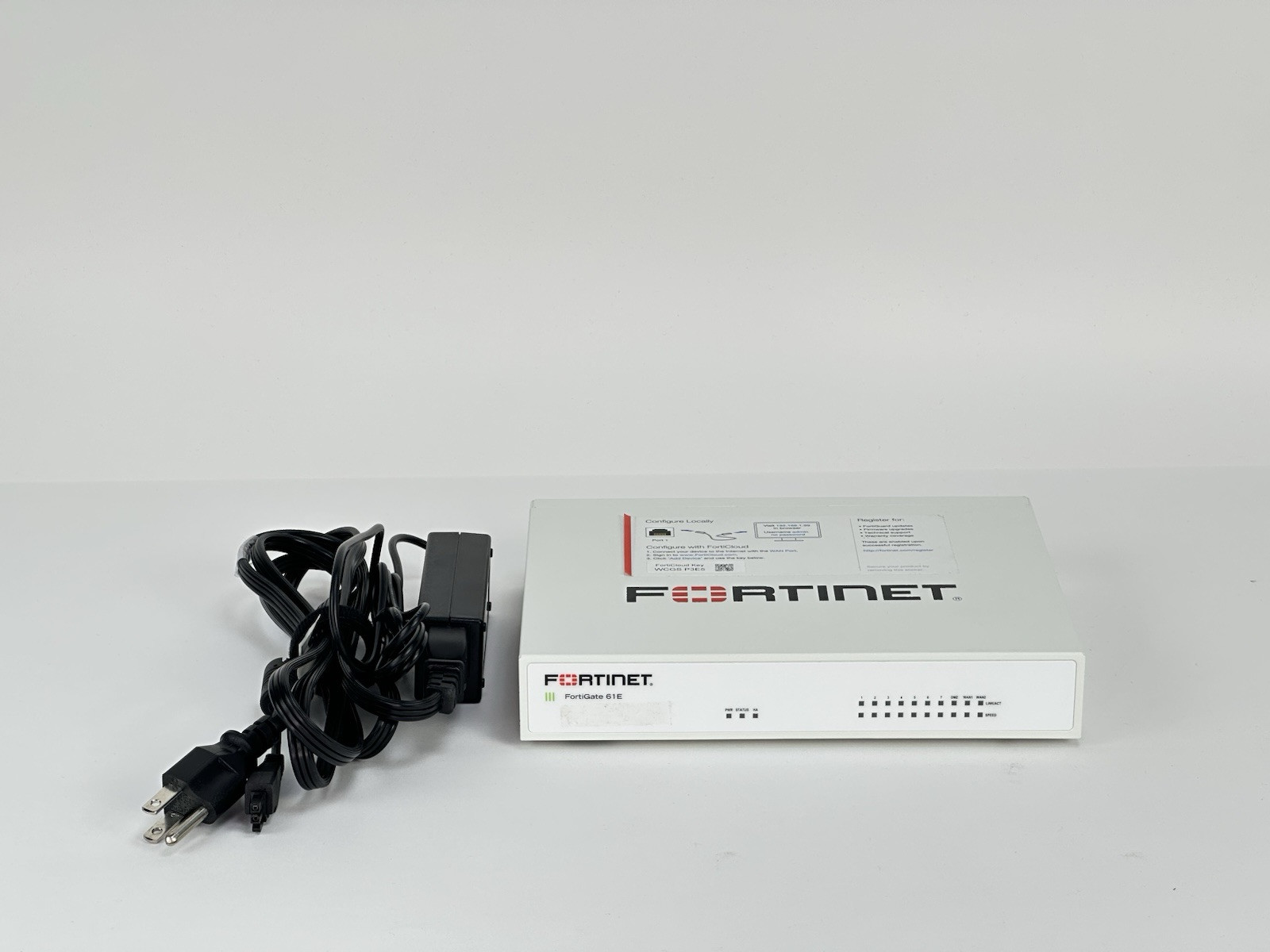 Fortinet FortiGate 61E Next Generation Security Firewall 10x GE RJ45 WAN DMZ PSU