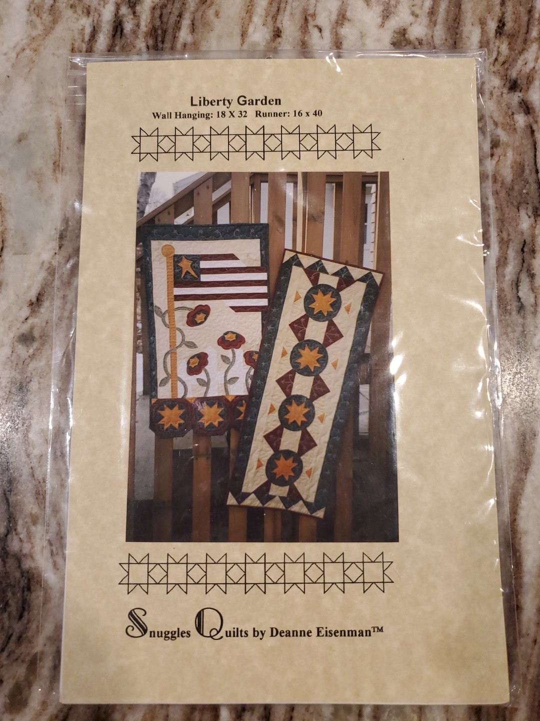 Snuggles Quilts By Deanne Eisenman Pattern "Liberty Garden" Wall Hanging Runner