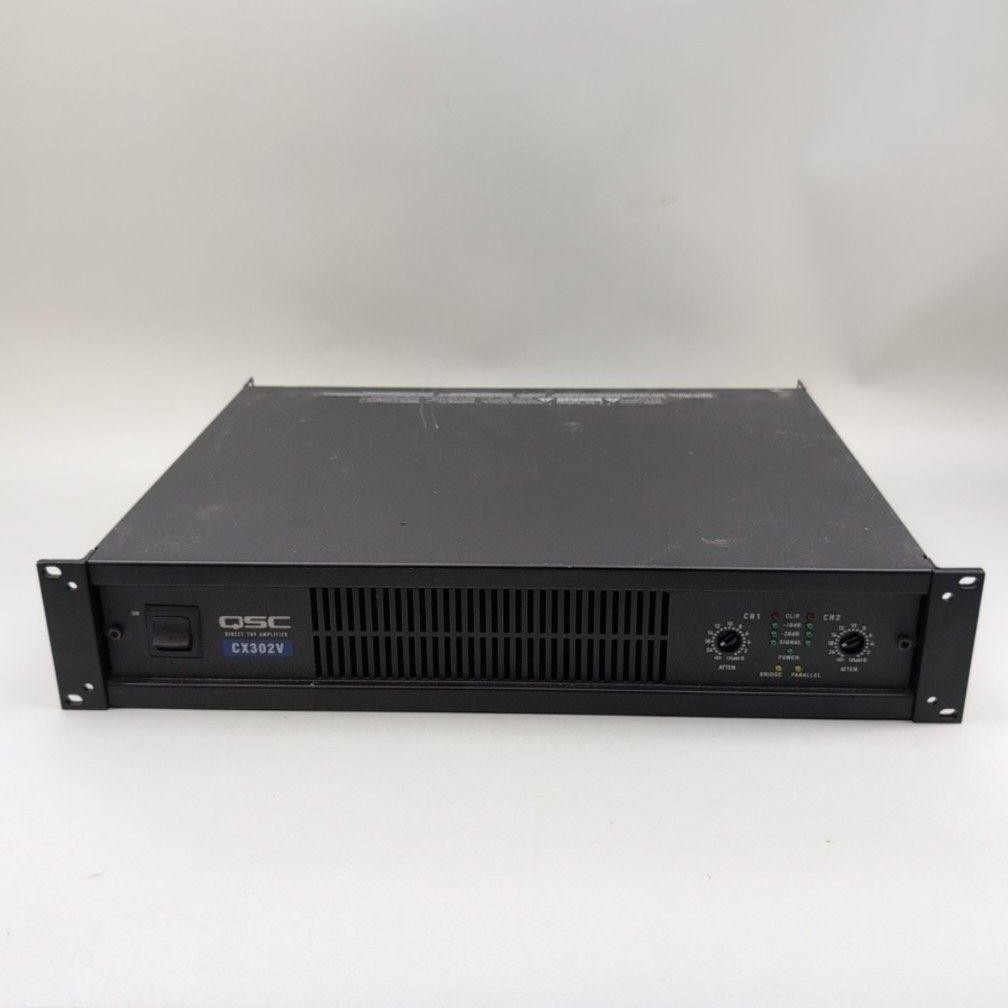 QSC CX302V 300W 70V Power Amplifier Rackmount 2-Channel Made In USA Pro Audio