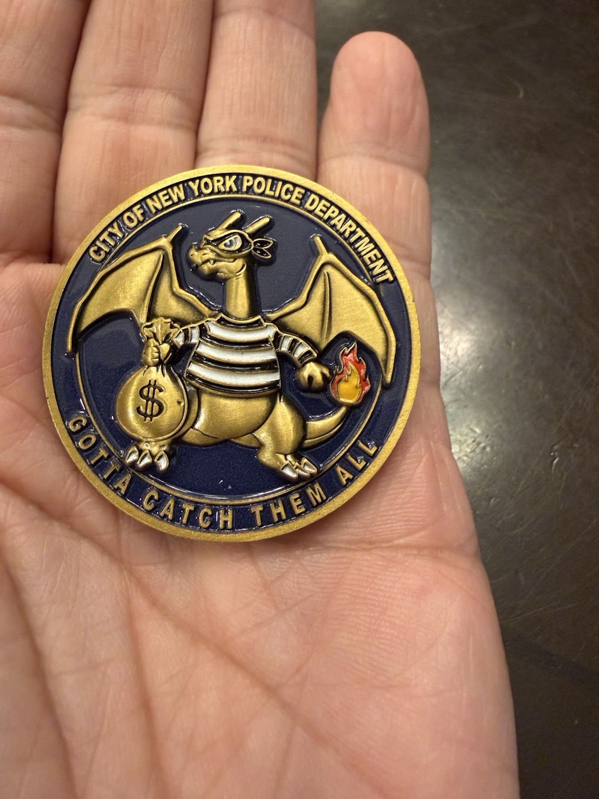 NYPD Major Case Squad Pokémon Challenge Coins Pikachu Charizard