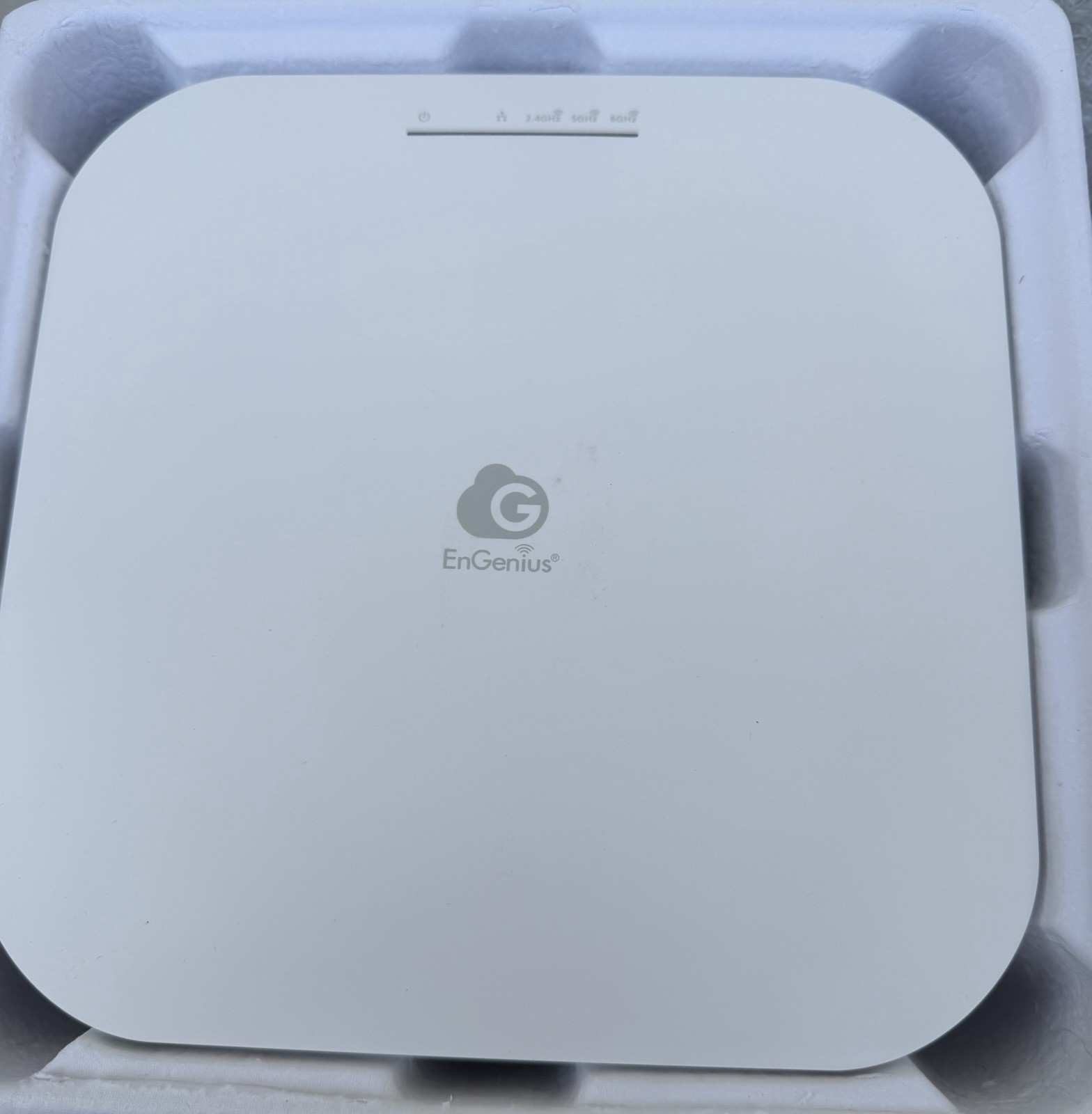 Cloud Managed ECW336 Wi-Fi 6E 4x4 Indoor Ceiling Mount Tri-Band Access Point