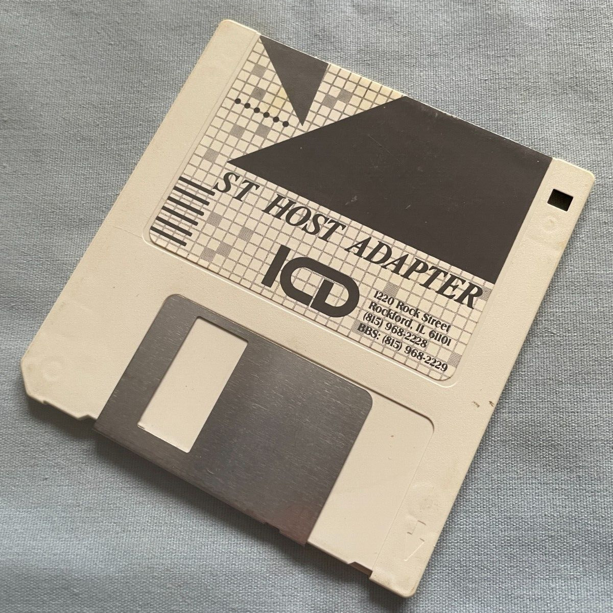 ST HOST ADAPTER - 1987 Atari ST Computer ICD Software 3.5" Disk - UNTESTED