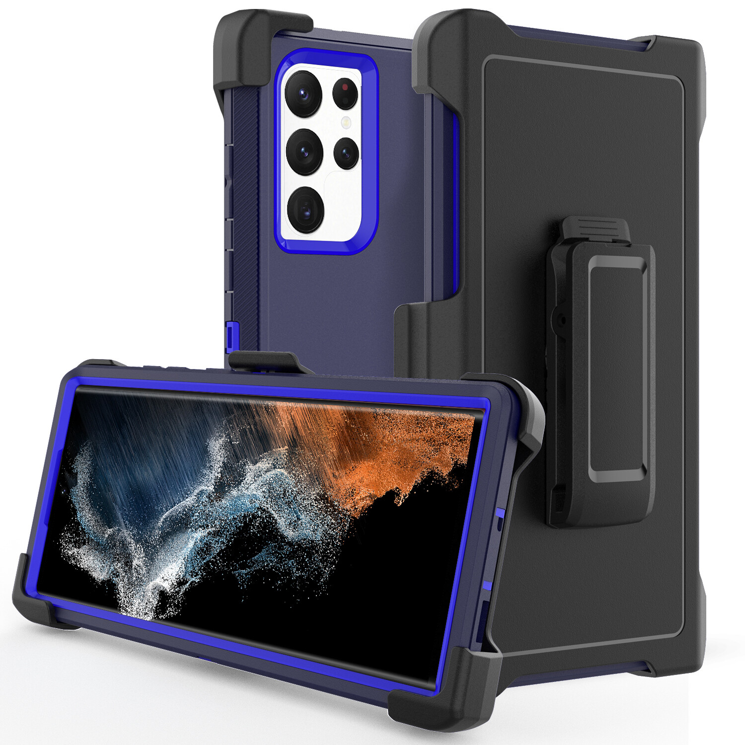 For Samsung Galaxy S22/S23 Plus /Ultra Shockproof Rugged Defender Case+Belt Clip
