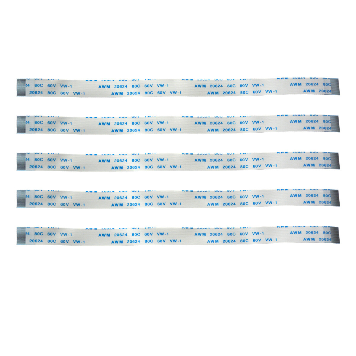 17Pin 0.5mm Pitch FFC FPC Flexible Flat Cable AWM VW-1 20624 80C 60V A Type