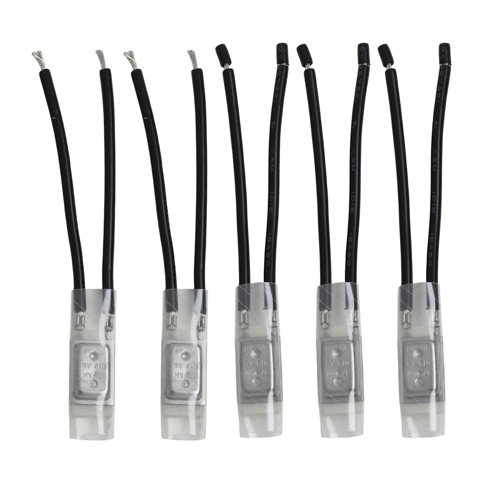 5pcs 17AM Motor Thermal Protector Normally Closed Temperature Controller New