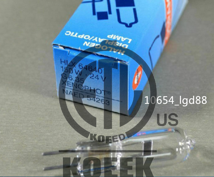 for halogen bulbs medical lamp of 150W 24V G6.35 Osram 64640 HLX FCS 24V 150W #
