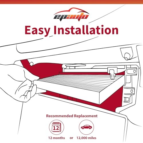 EPAuto CP285 (CF10285) Premium Cabin Air Filter includes Activated Carbon 1-Pack