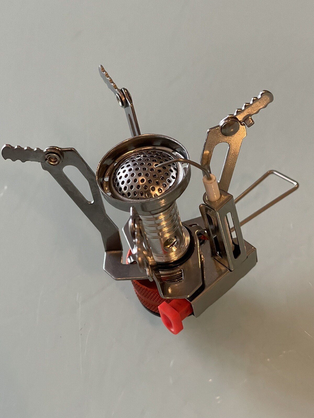 Lightweight Camping Stove Propane Fuel Burner w/ Piezo Ignition