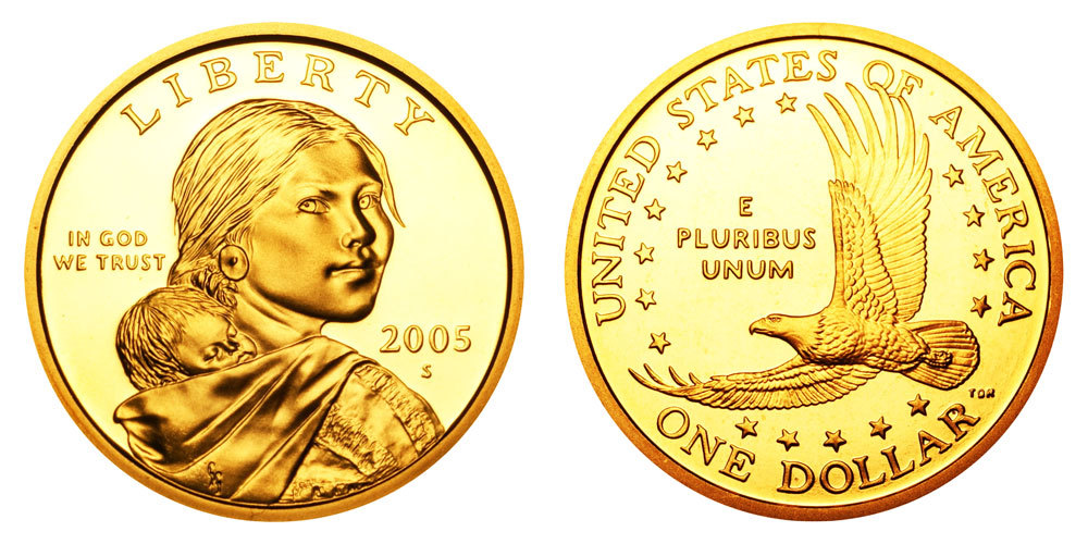 2005 S GEM BU Proof Sacagawea Golden Dollar Brilliant Uncirculated PF COIN #6631