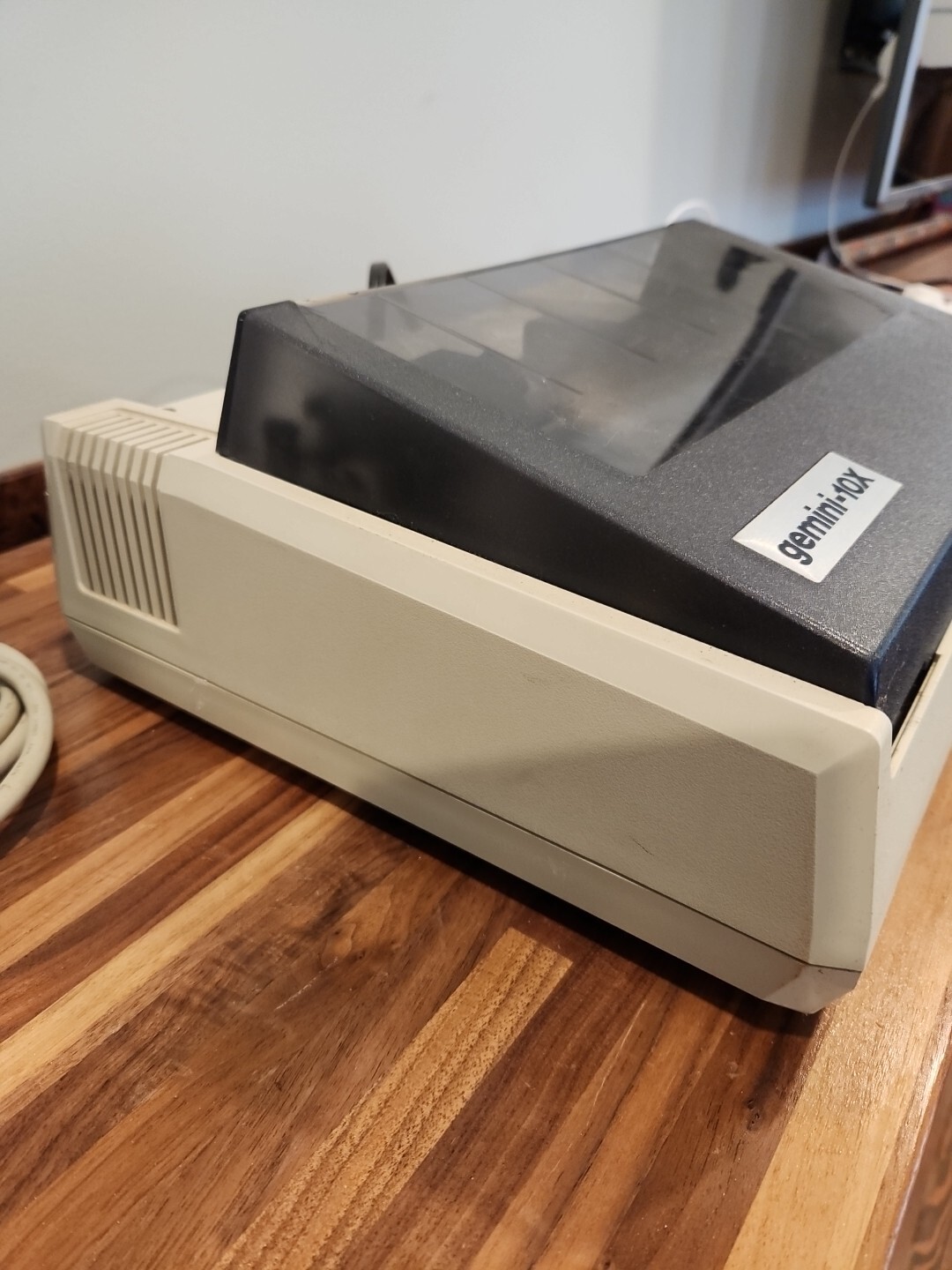 Star Gemini 10X Dot Matrix 9pin Printer Vintage