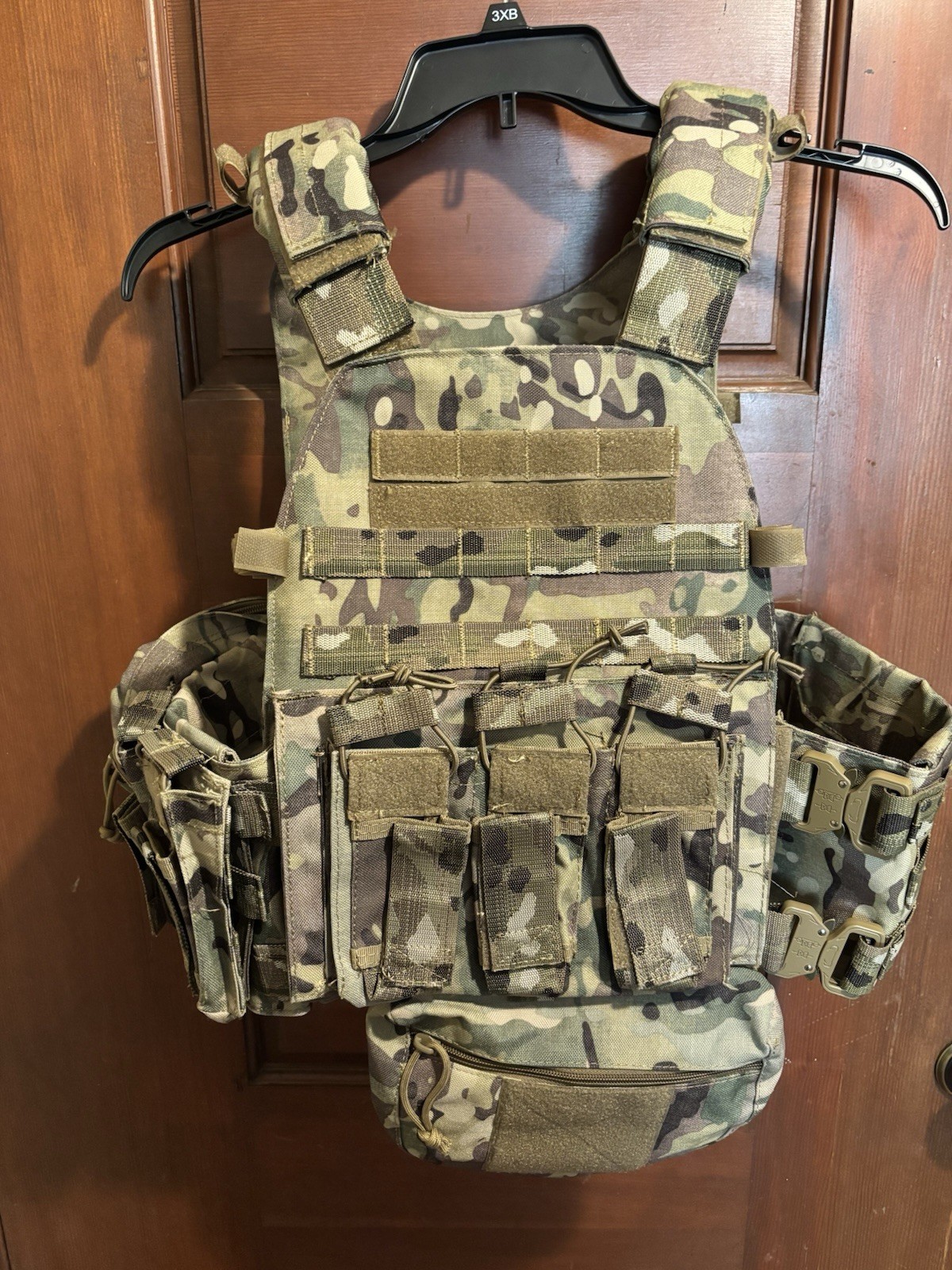 Camouflage Tactical Front Dangler Pouch Vest