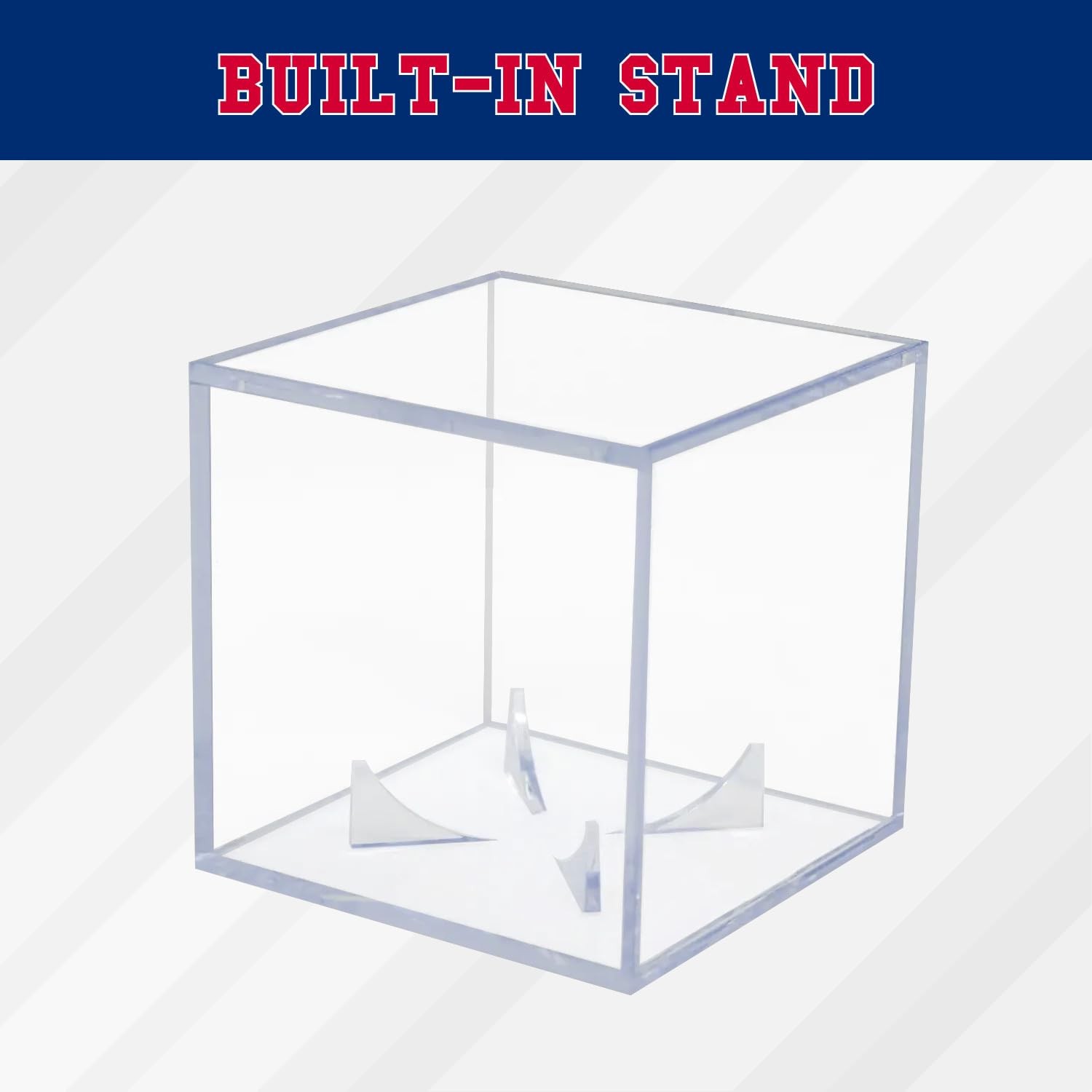 2 Count Baseball Cube - Crystal Clear UV Protected Acrylic Display Case Box -...